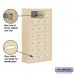 Salsbury Cell Phone Storage Locker - 7 Door High Unit (8 Inch Deep Compartments) - 21 A Doors - Sandstone - Surface Mounted - Master Keyed Locks